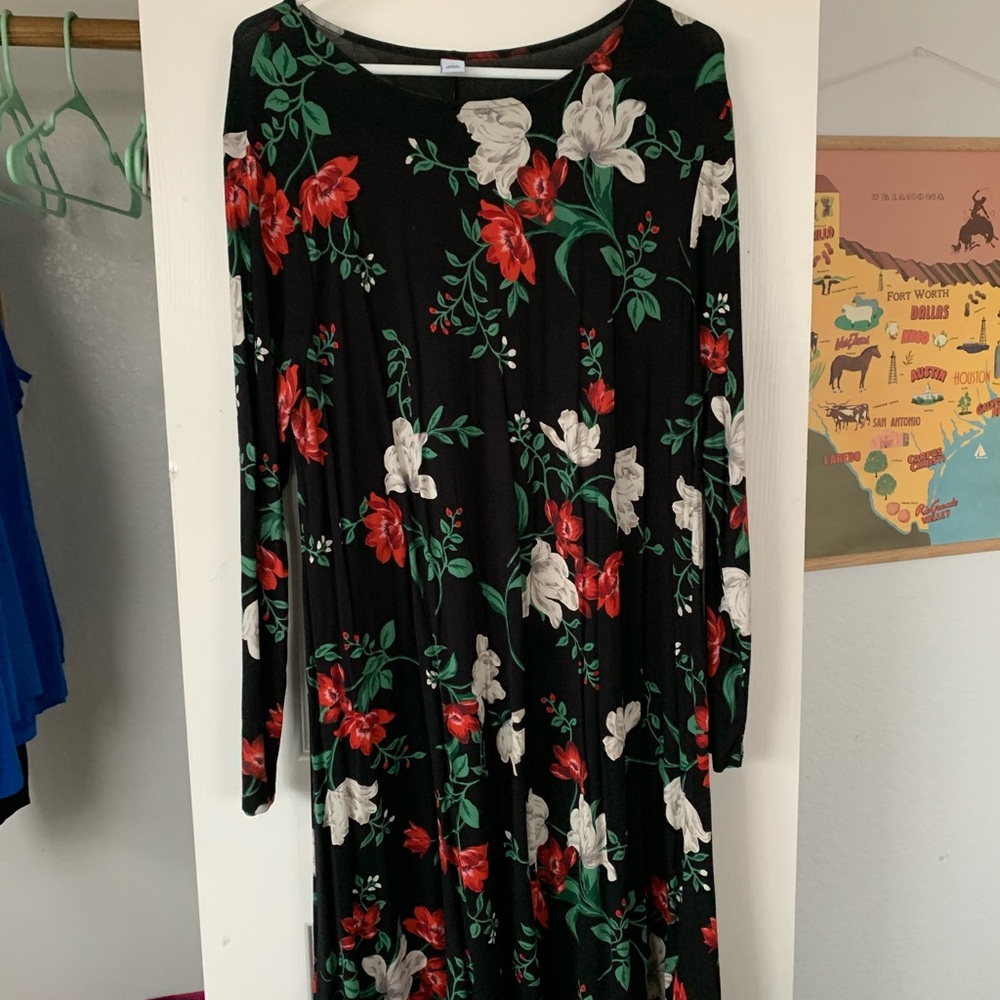 Jersey knit swing dress